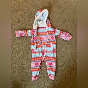 Baby Zipper Fleece Sweatshirt Bodysuit